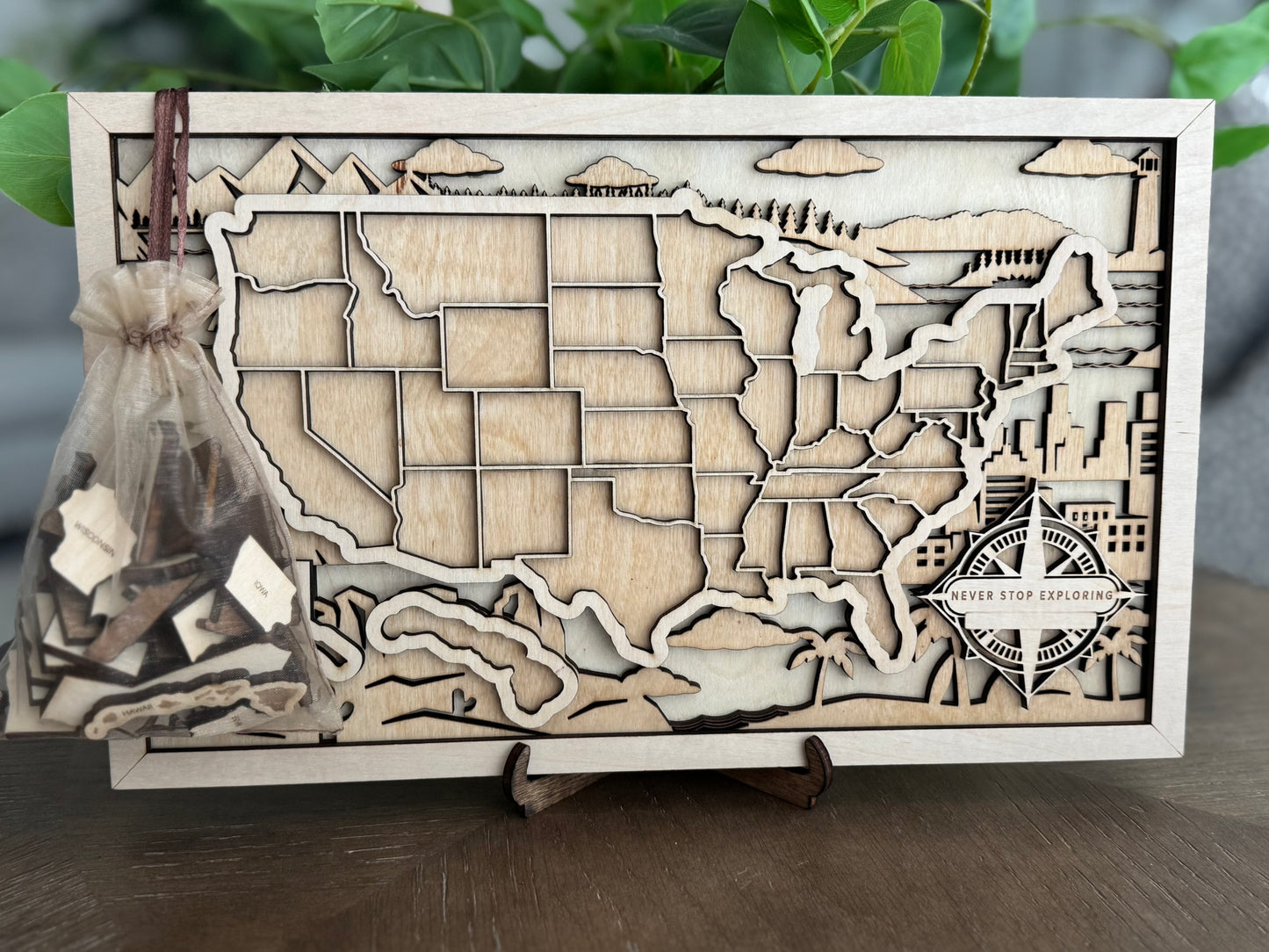 USA State Map With Inserts