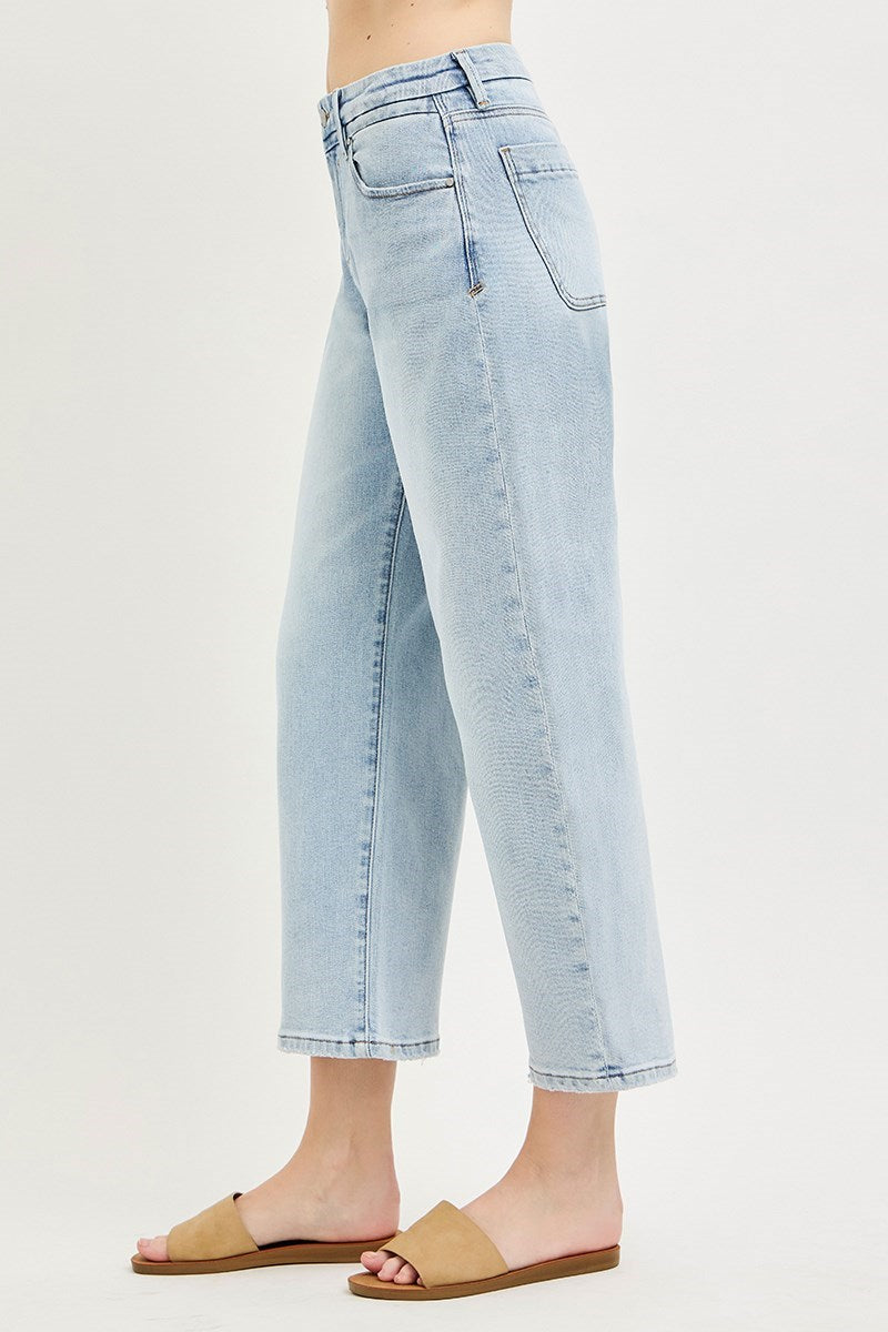 Kenni SLOUCHY CROP BARREL JEANS-Light
