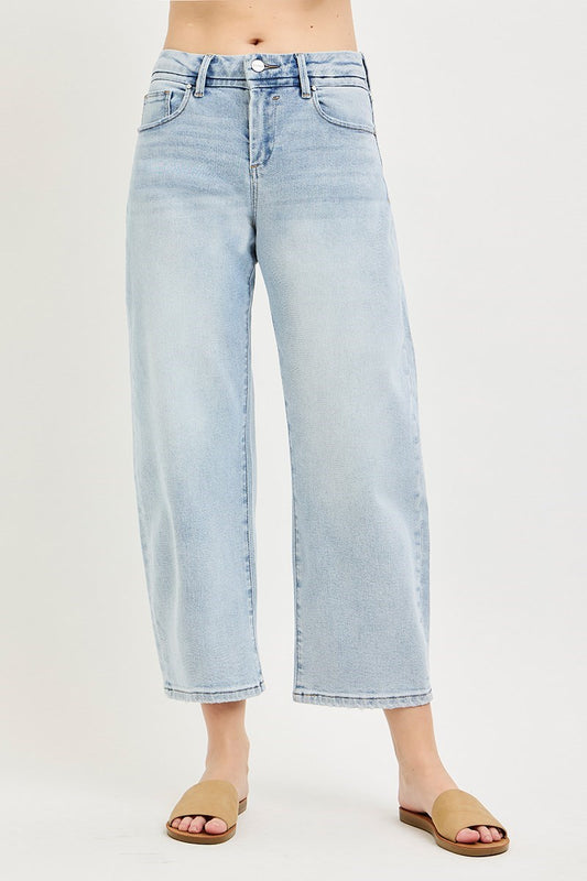 Kenni SLOUCHY CROP BARREL JEANS-Light