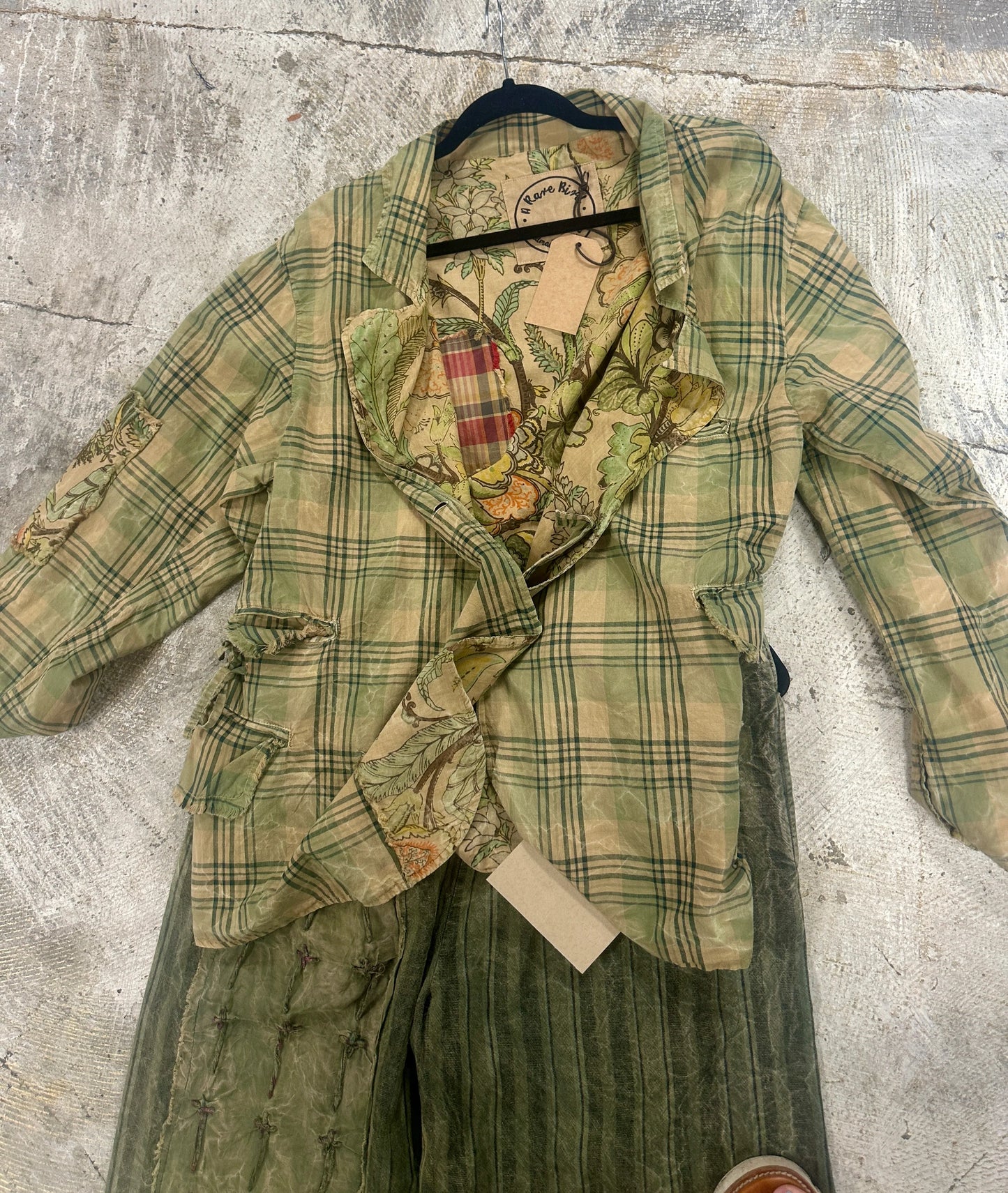 Reversable Plaid/Floral Jacket