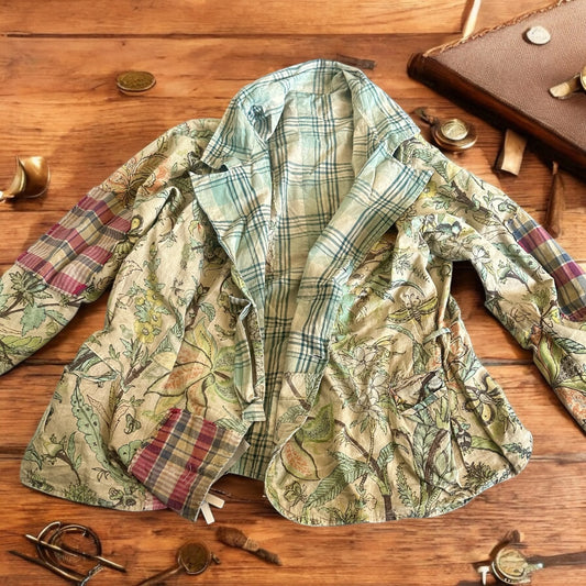 Reversable Plaid/Floral Jacket