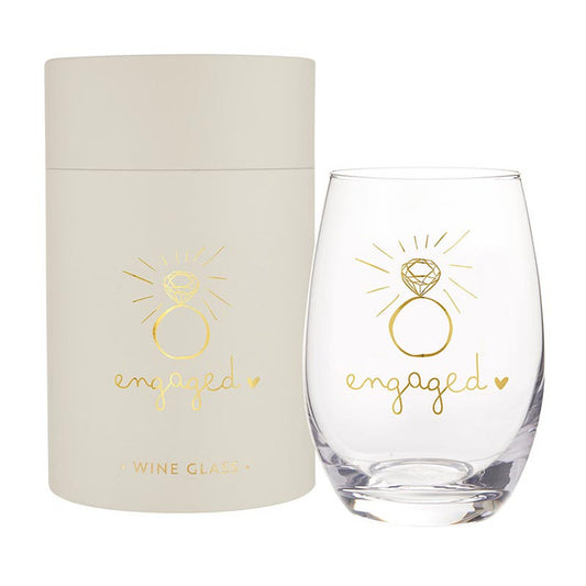 Stemless Wine Glass - Engaged