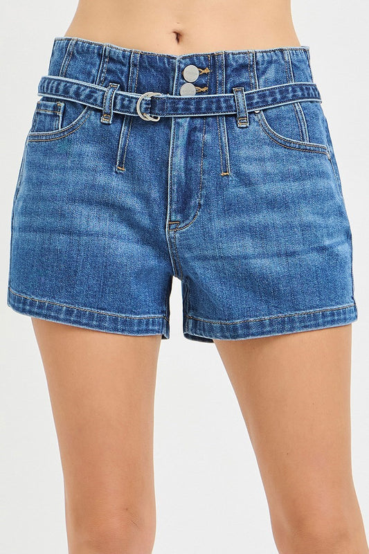 Nova SLOUCHY SHORTS WITH BELT-Dark