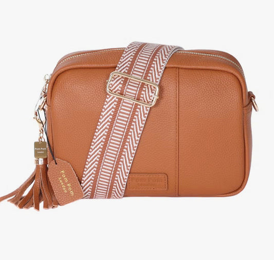 Pom Pom London City Bag-Tan