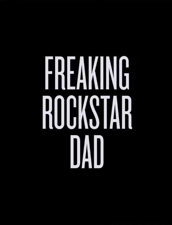 Rockstar Dad Card