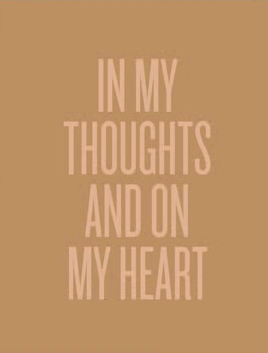 In My Thoughts Card