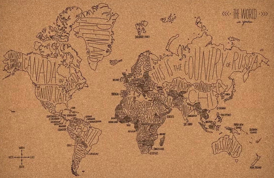 World Cork Travel Map