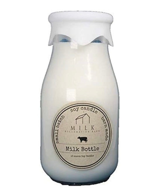 Milk Bottle Candle-Joy in the Morning