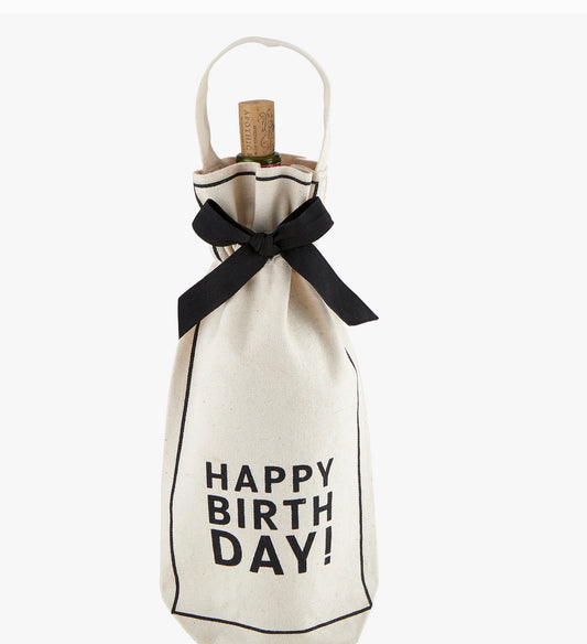 Happy Birthday Wine Bag