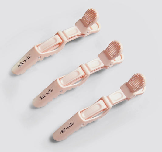 No Slip Crocodile Clip 3pc - Blush