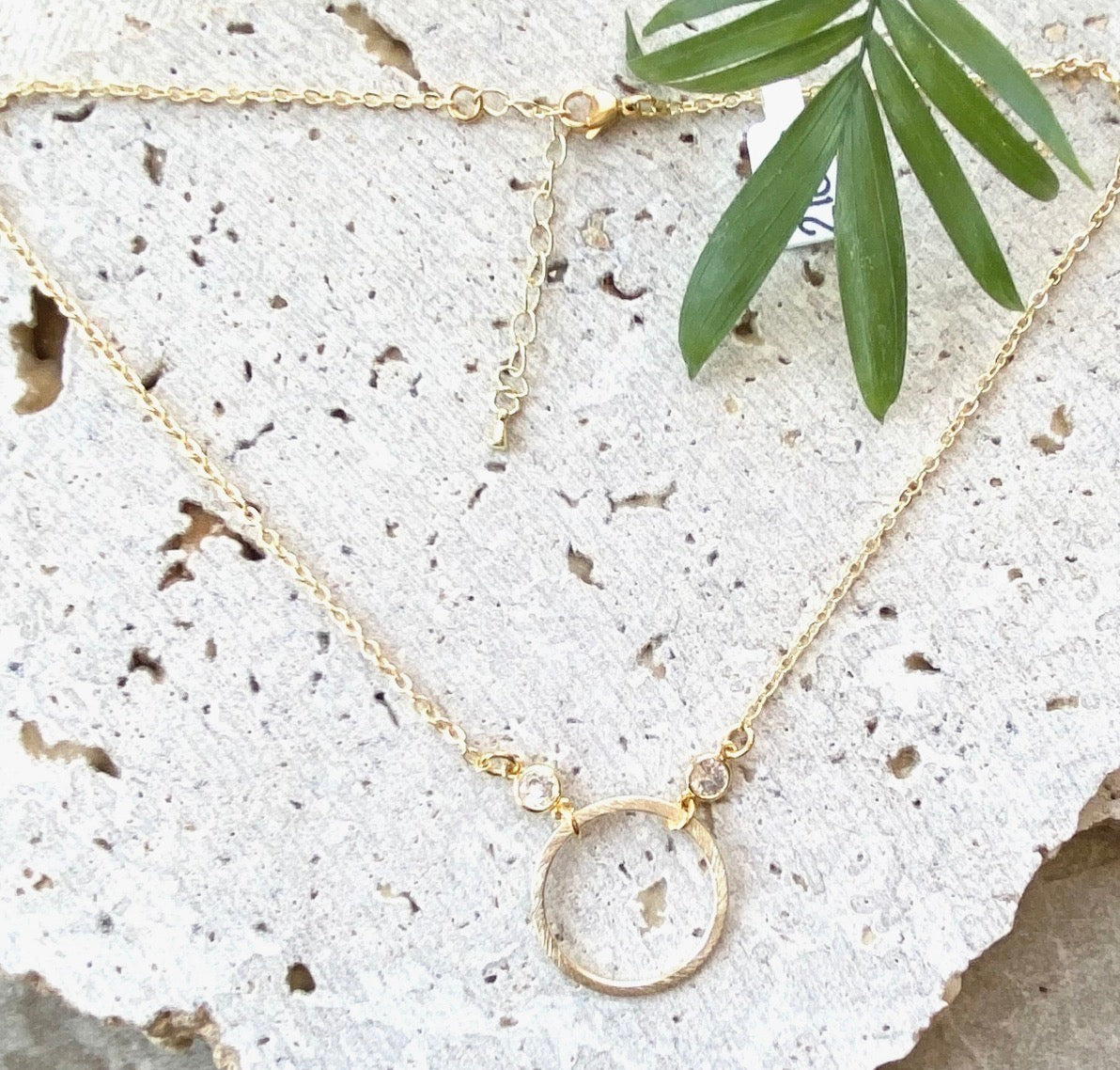 Simple Gold Circle Necklace