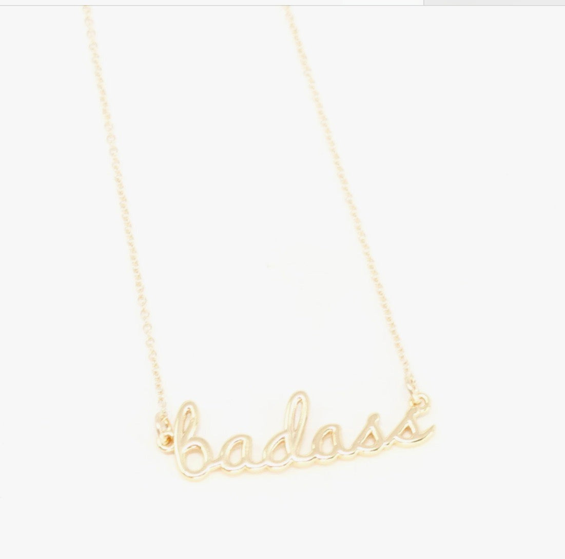 Badass Phrase Necklace