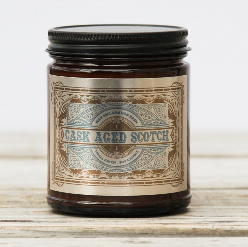 Milk Barn Jar Candle-Cask Aged Scotch