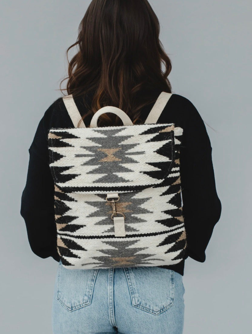 Tribal Backpack-Black/Gray