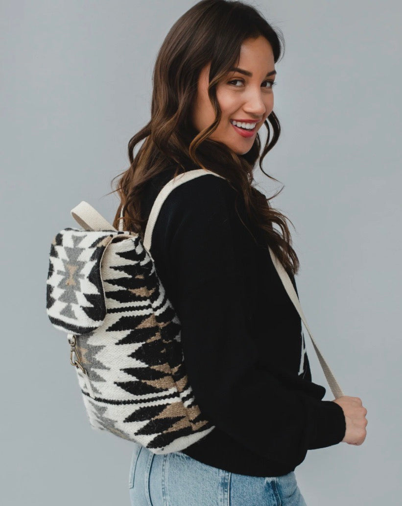 Tribal Backpack-Black/Gray