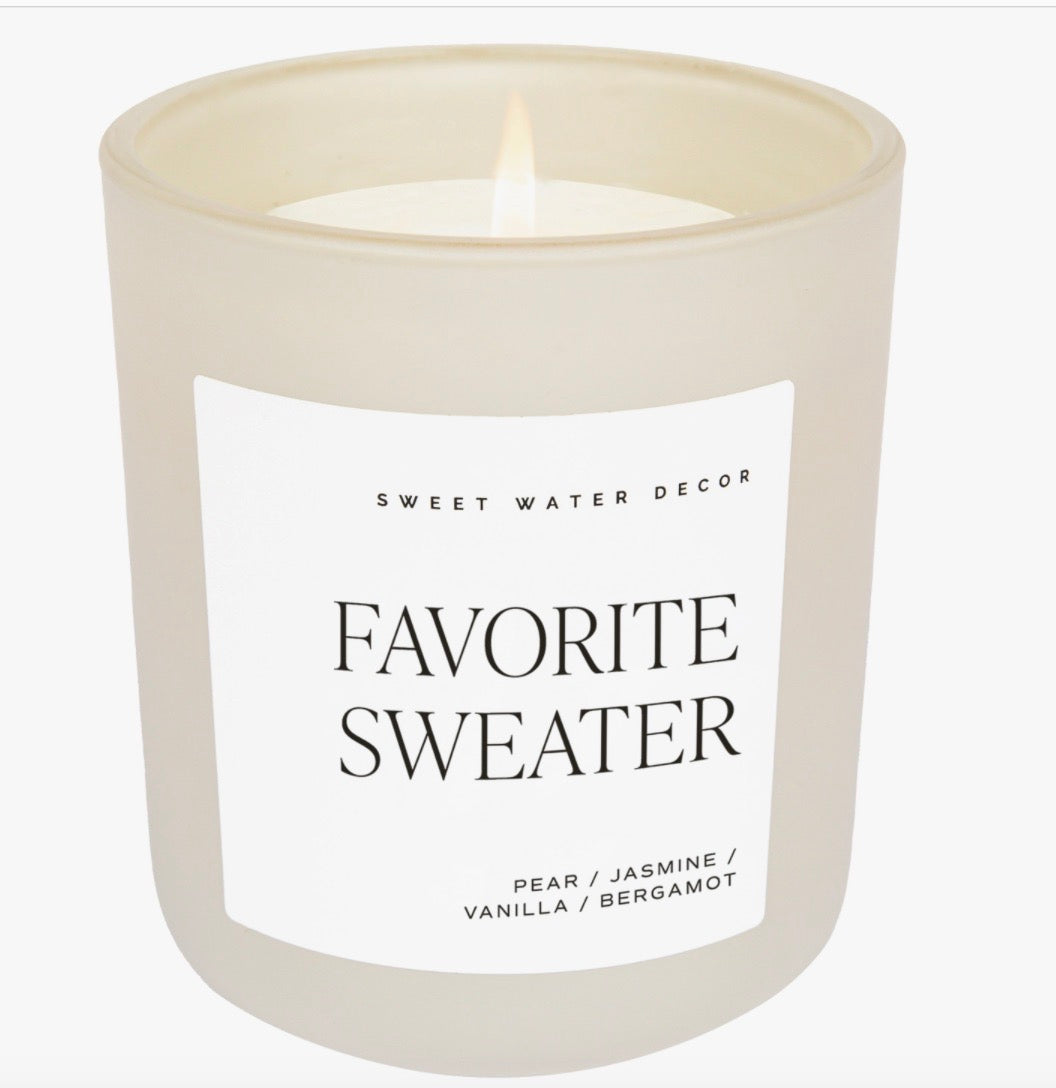 Favorite Sweater 15 oz Soy Candle