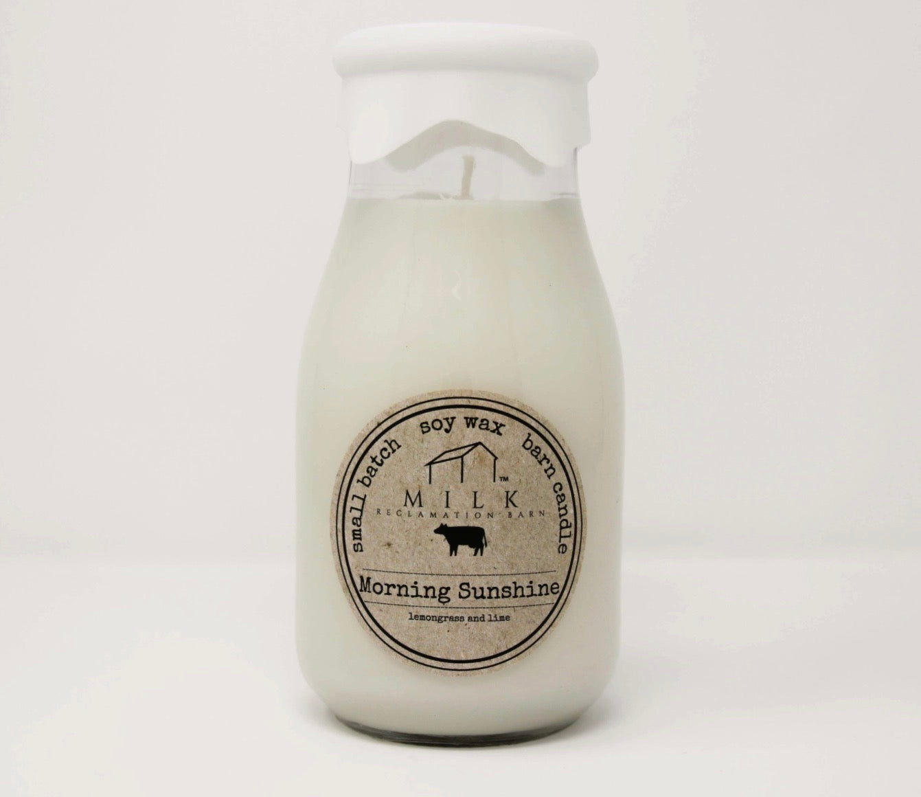 Milk Bottle Candle Morning Sunshine