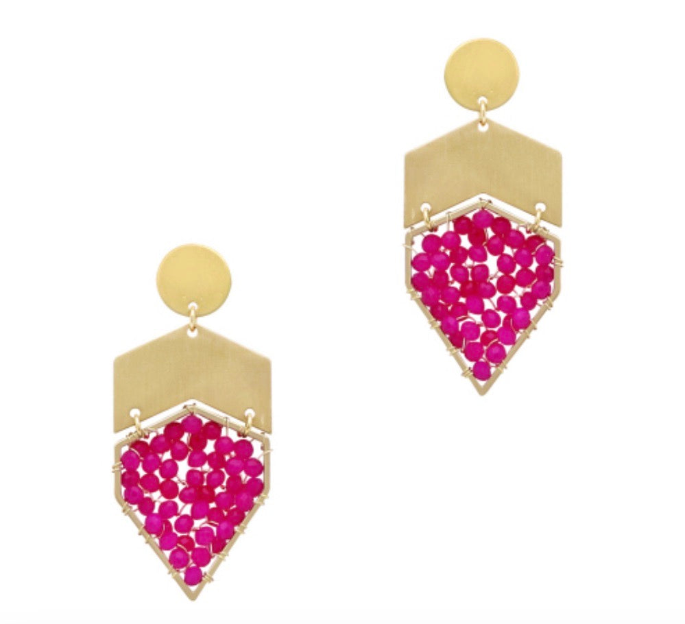 Spark Fuchsia Earrings