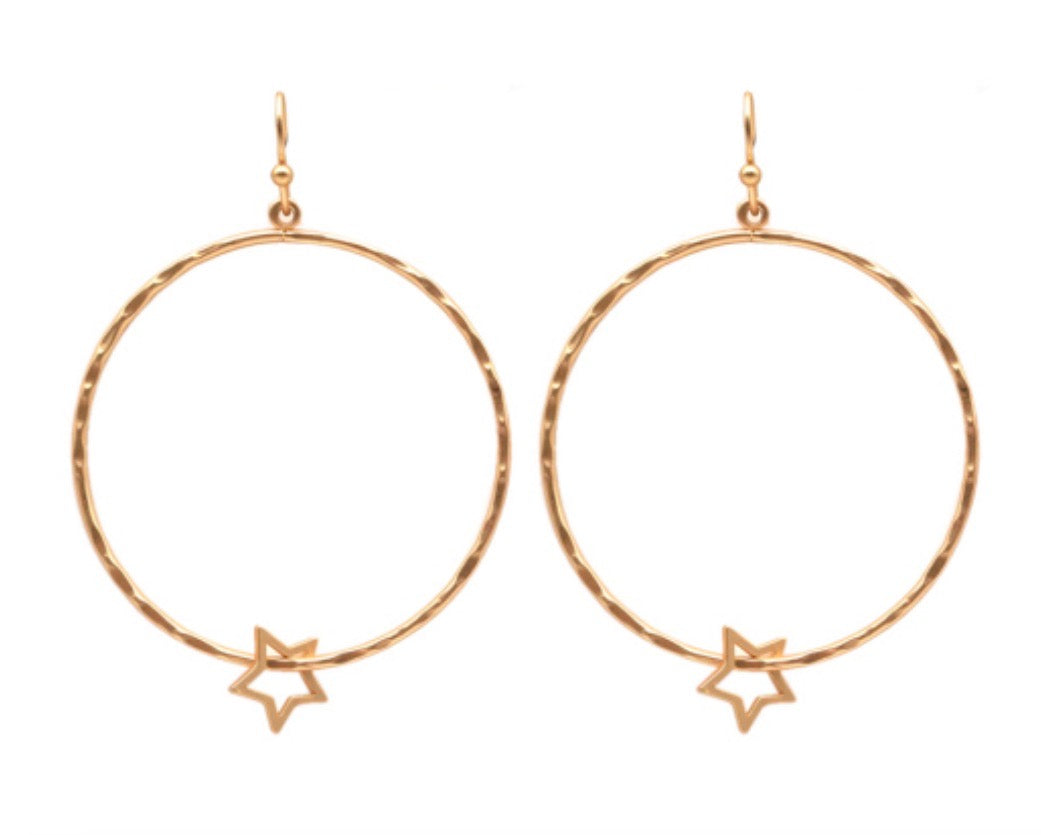 Shot Gold Earrings