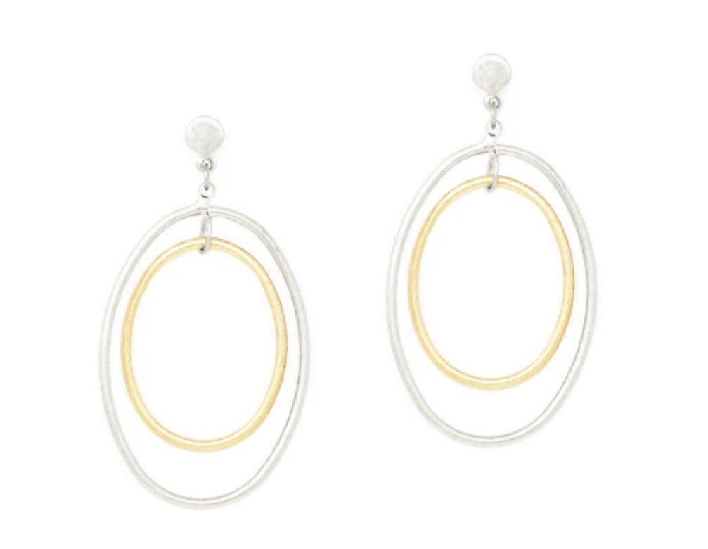 Petra Gold Silver Earrings