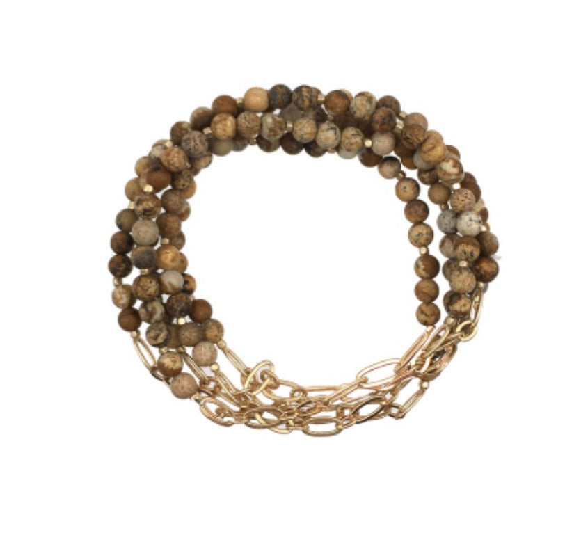 Honor Gold Jasper Bracelet