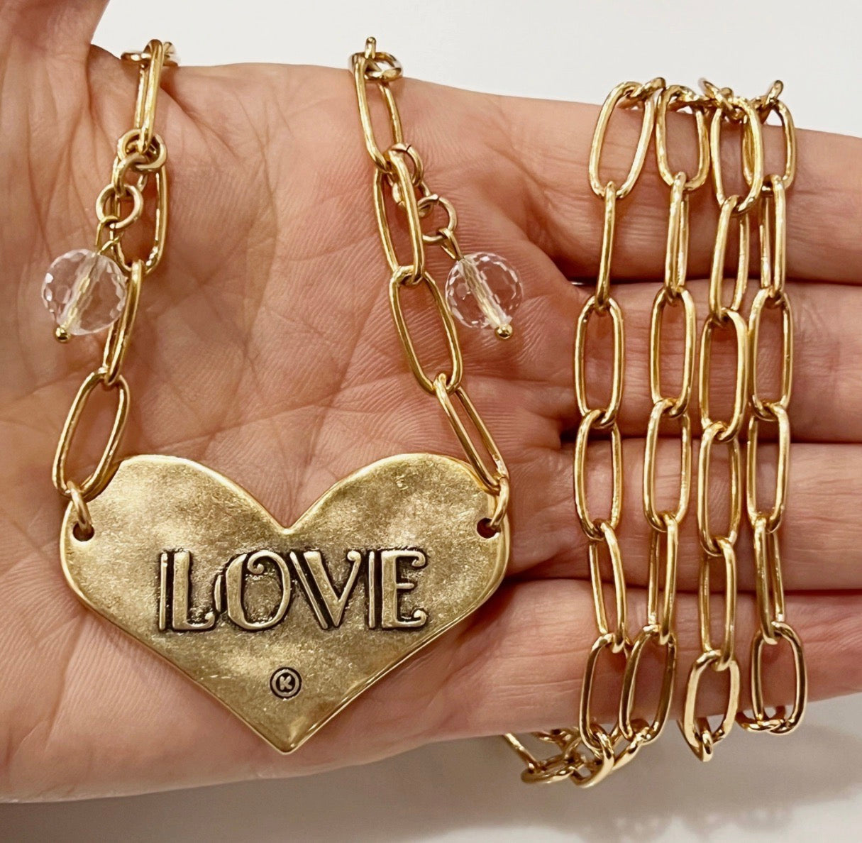 Katia Designs-LOVE | HEART | Long Chain