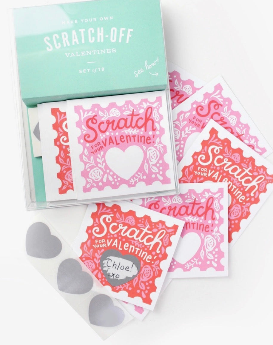 Scratch-off Valentines - Floral