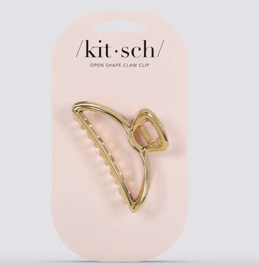 Open Shape Claw Clip - Gold