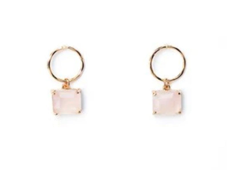 Phoebe Pink Quartz Earrings