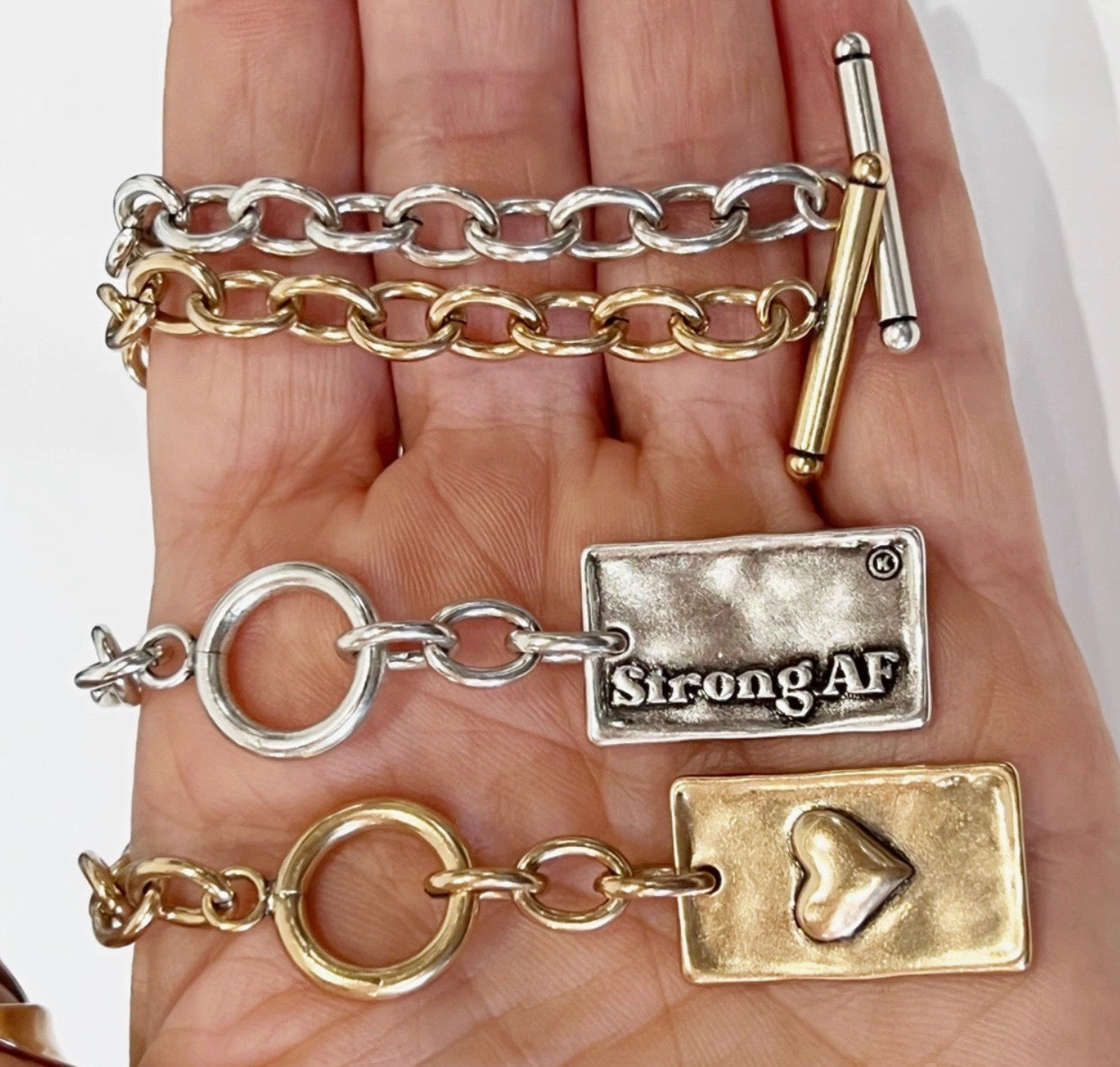 STRONG AF | Chain Bracelet-Gold