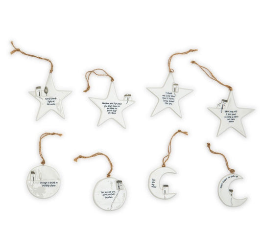 Moon and Stars Hanging Ornament