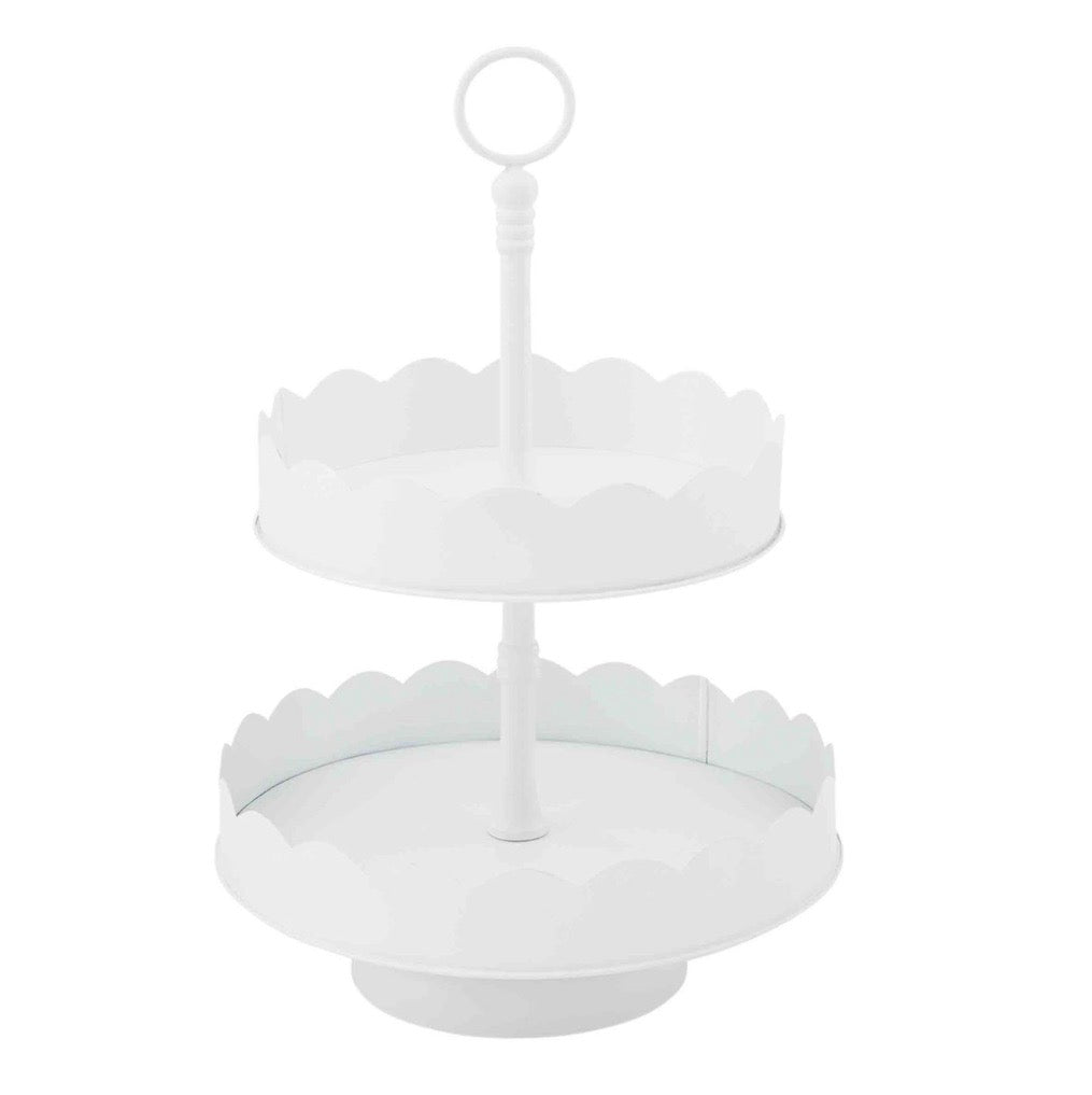 Mud Pie-SCALLOPED TIERED SERVER