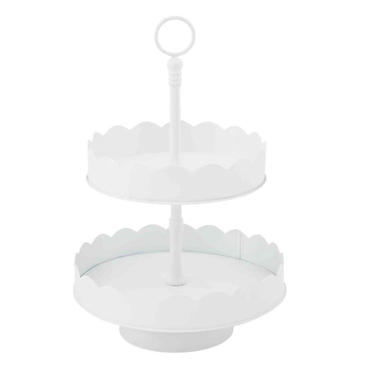 Mud Pie-SCALLOPED TIERED SERVER