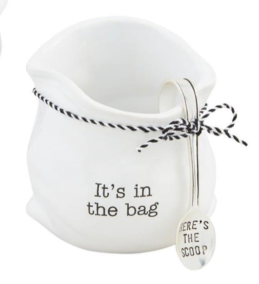 Mud Pie-Its in the Bag Candy Dish with Scoop