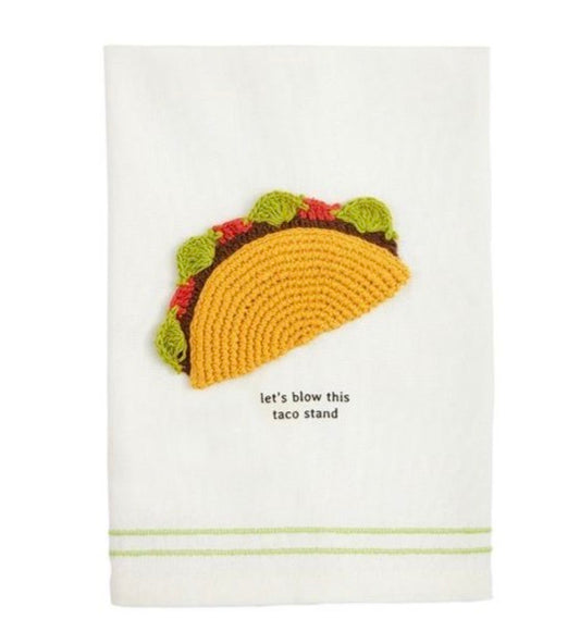 Mud Pie-TACO FIESTA CROCHET TOWELS