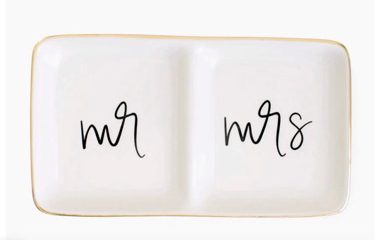 SWD-Mr. and Mrs. Jewelry Dish