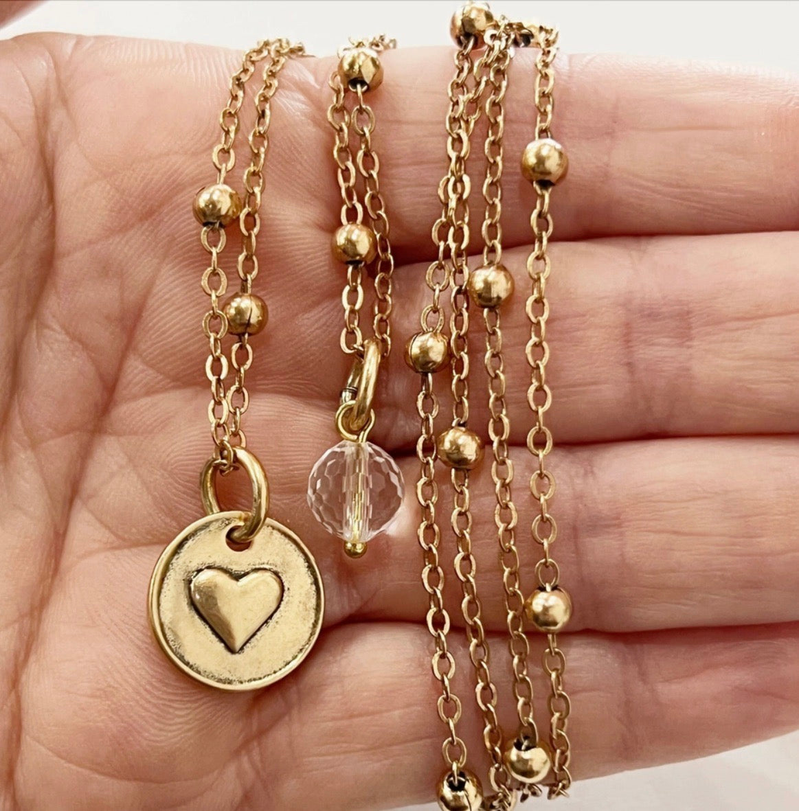 Katia Designs-F**K IT | HEART | Dainty-Gold or Silver