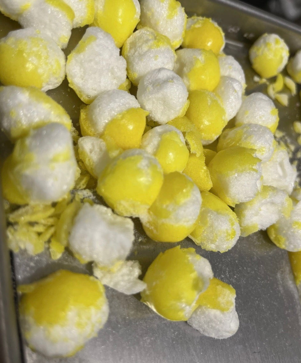 Pucker Up Poofs a lemony freeze dried treat