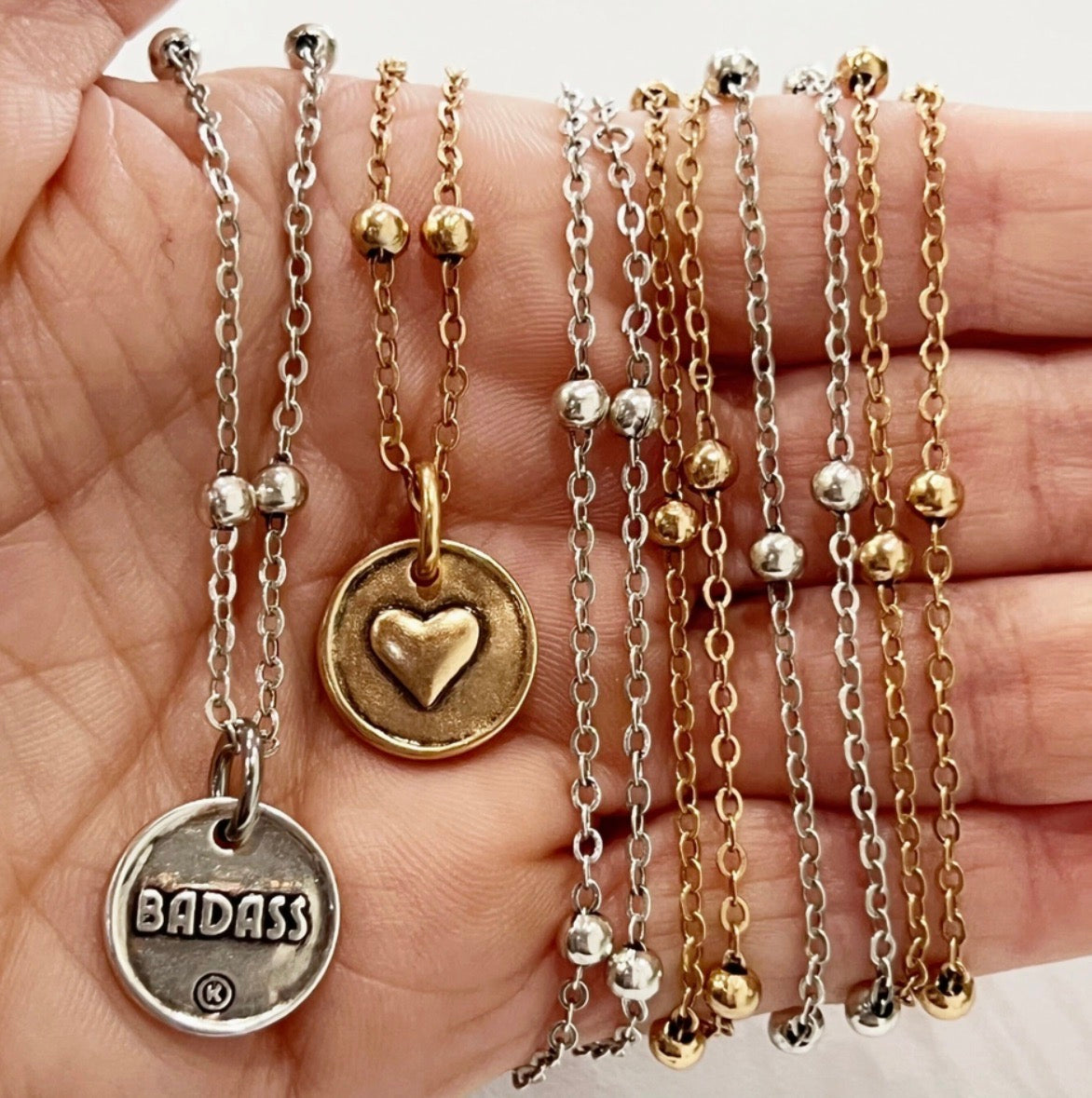 Katia Designs-BADASS | HEART | Dainty