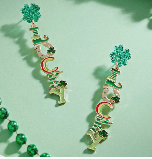 Saint Patrick's Day Lucky Clover Post Earrings