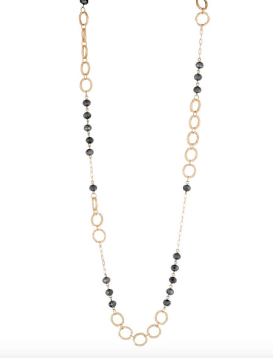 Bryn Gold Hematite Necklace