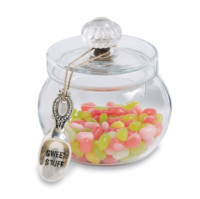 Mud Pie-DOOR KNOB GLASS SWEETS JAR