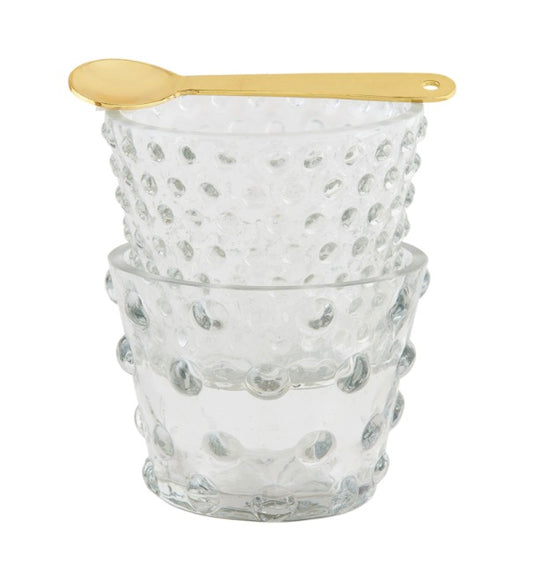 Mud Pie-HOBNAIL STACKED TIDBIT SET