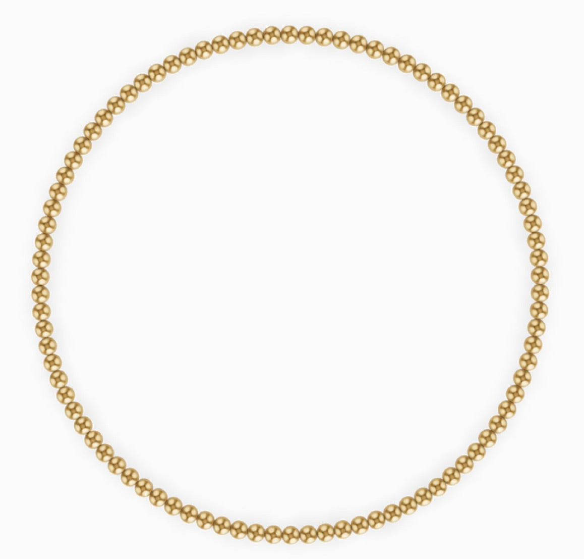 2mm Gold Ball Bracelet