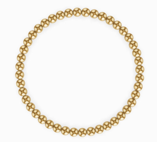 4mm Gold Ball Bracelet