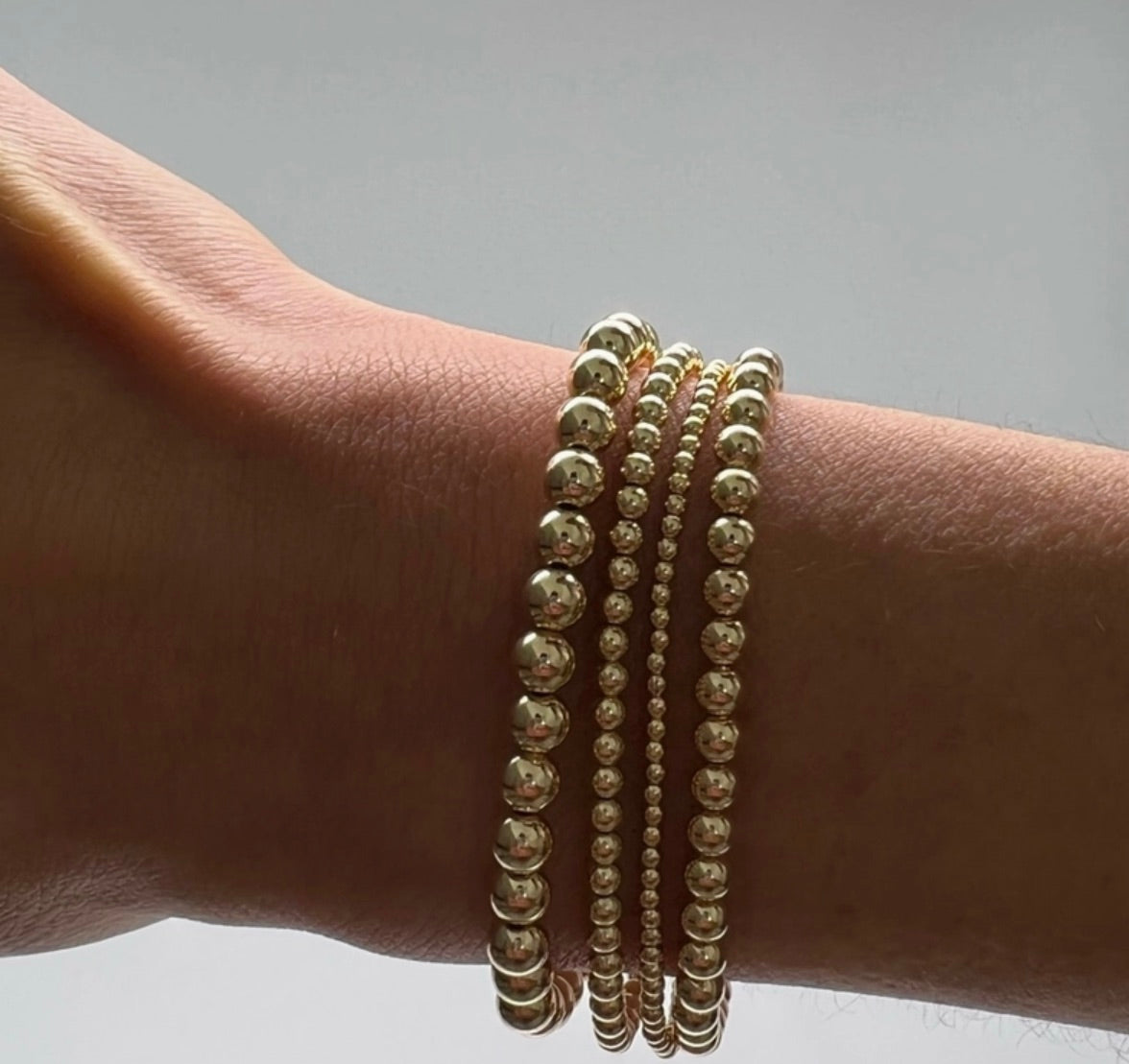 5mm Gold Ball Bracelet