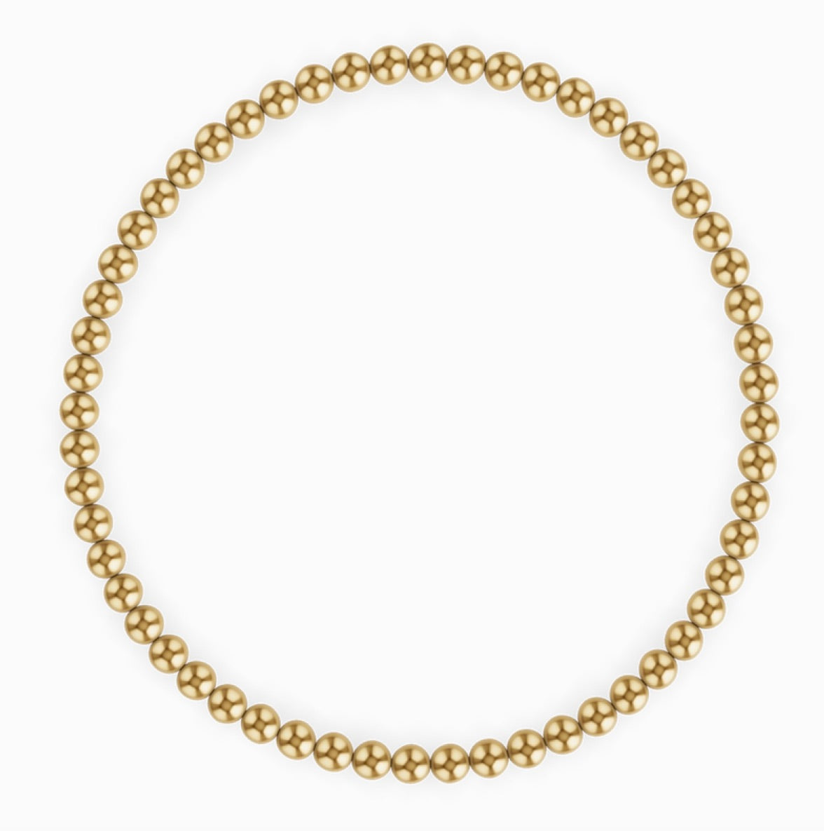 3mm Gold Ball Bracelet