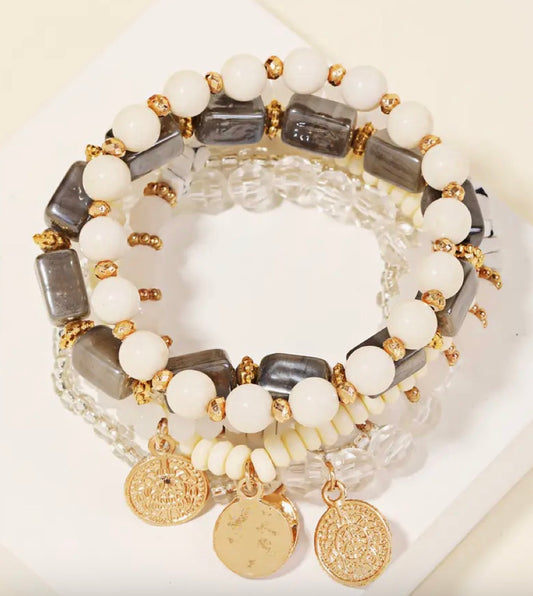 Assorted Beaded Style Bracelet Set