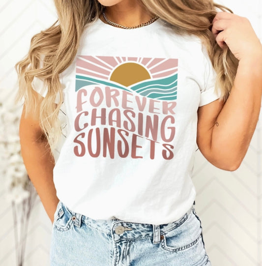 Forever Chasing Sunsets Tee