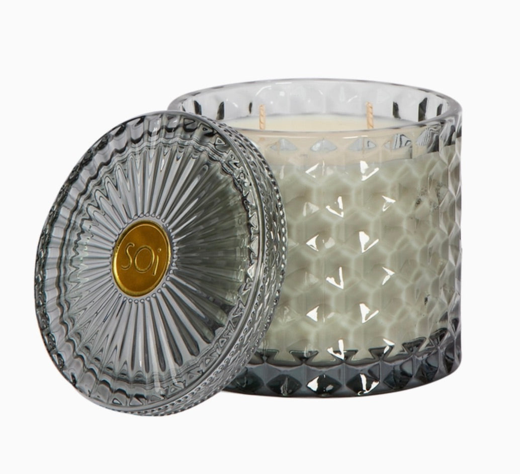 SOi-Heathered Suede Shimmer Candle 15oz